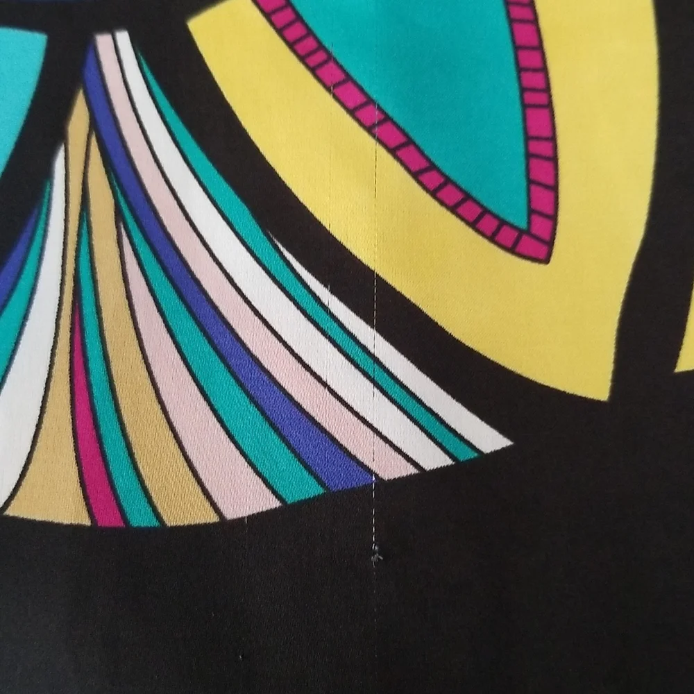 Nicole  Miller blouse Vibrant  Colors.Sz.L - Picture 6 of 15